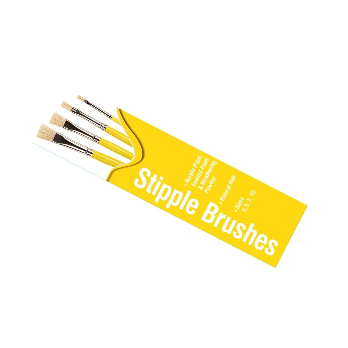 Humbrol AG4306 Brush Set (Natural Bristles) Sizes 3, 5, 7 and 10