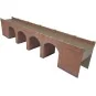 MET-PO240-Metcalfe PO240 Maquette, Viaduc en briques rouges à double voie