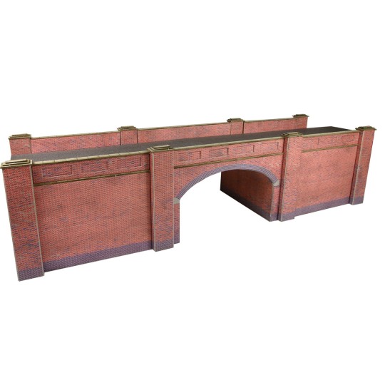 MET-PO246-Metcalfe PO246 Model Kit, Red Brick Railway Bridge