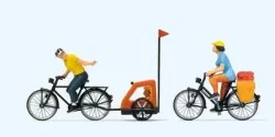 Preiser 10636 Figures, Family on Bicycles - Preiser - Preiser_10636