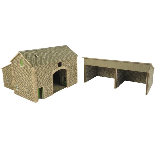 MET-PO251-Metcalfe PO251 Model Kit, Farmhouse Barn Manor