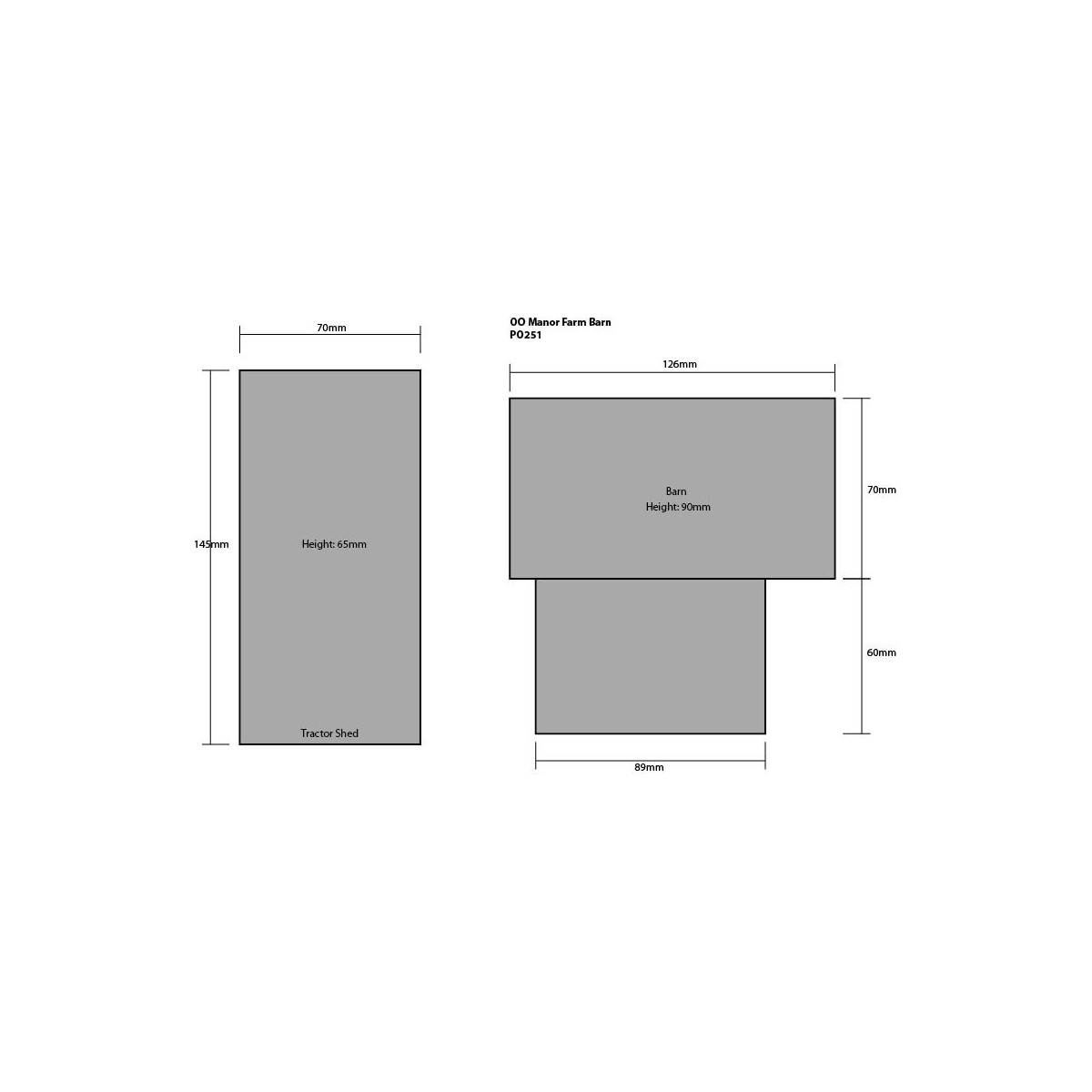 Metcalfe PO251 Maquette, Manoir grange de ferme Metcalfe MET-PO251 - 3