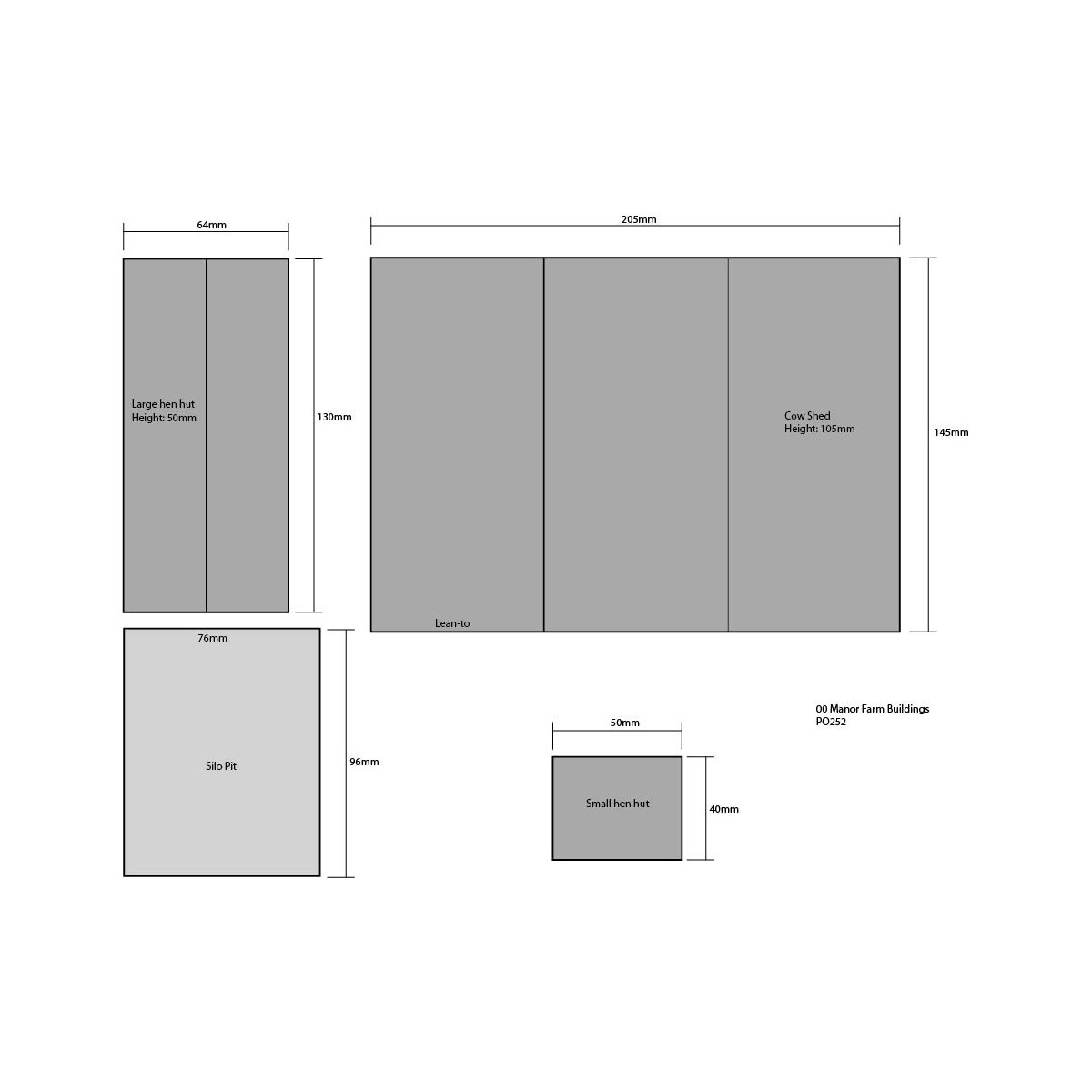 Metcalfe PO252 Maquette, Manoir bâtiment de ferme Metcalfe MET-PO252 - 3