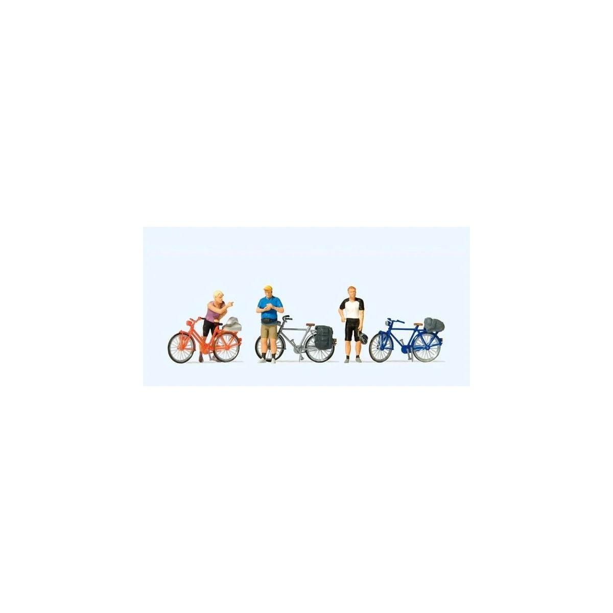 Preiser 10643 Figures, cyclists in sportswear - Preiser_10643