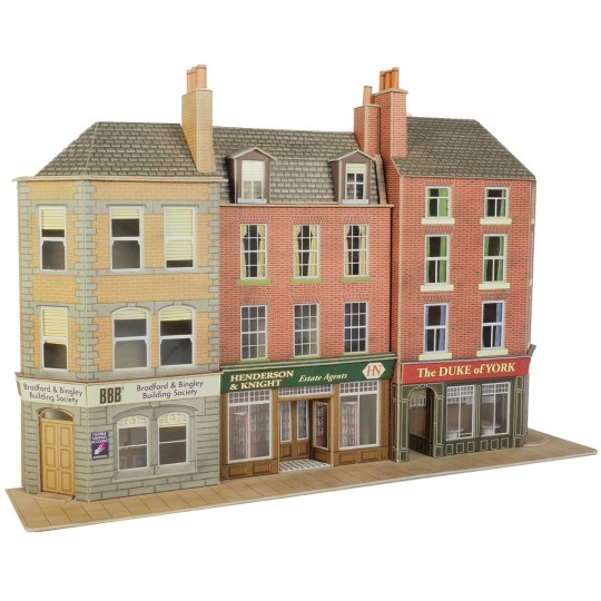 MET-PO205-Metcalfe PO205 Model Kit, Townhouses with Bar and Shops