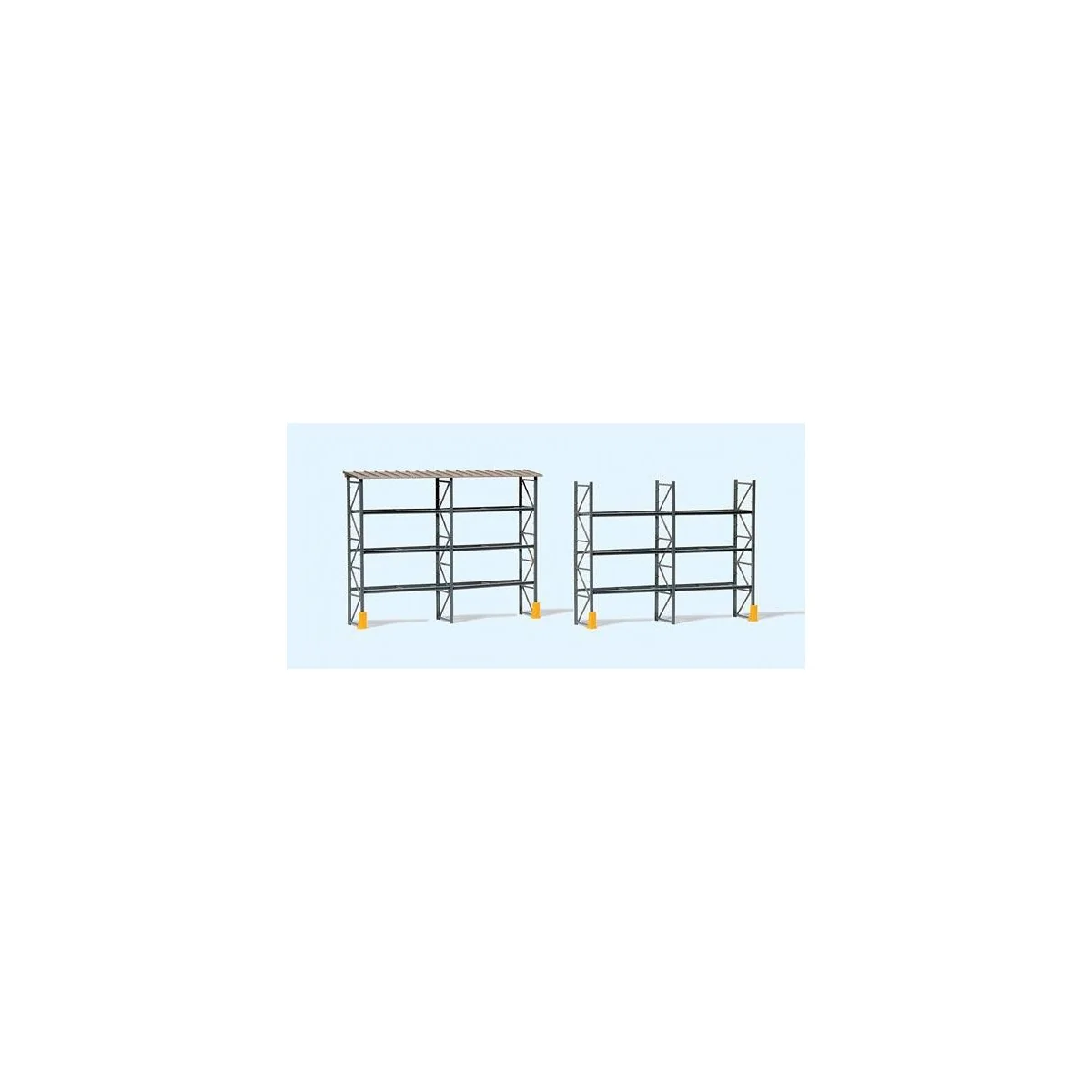 Preiser 17125 Racking for 48 pallets with roof - Preiser - Preiser_...
