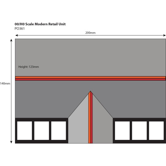 MET-PO361-Metcalfe PO361 Maquette, Magasin de vente au détail moderne