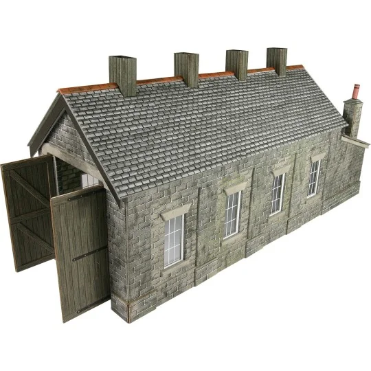 MET-PO332-Metcalfe PO332 Model, Single-track stone locomotive shed