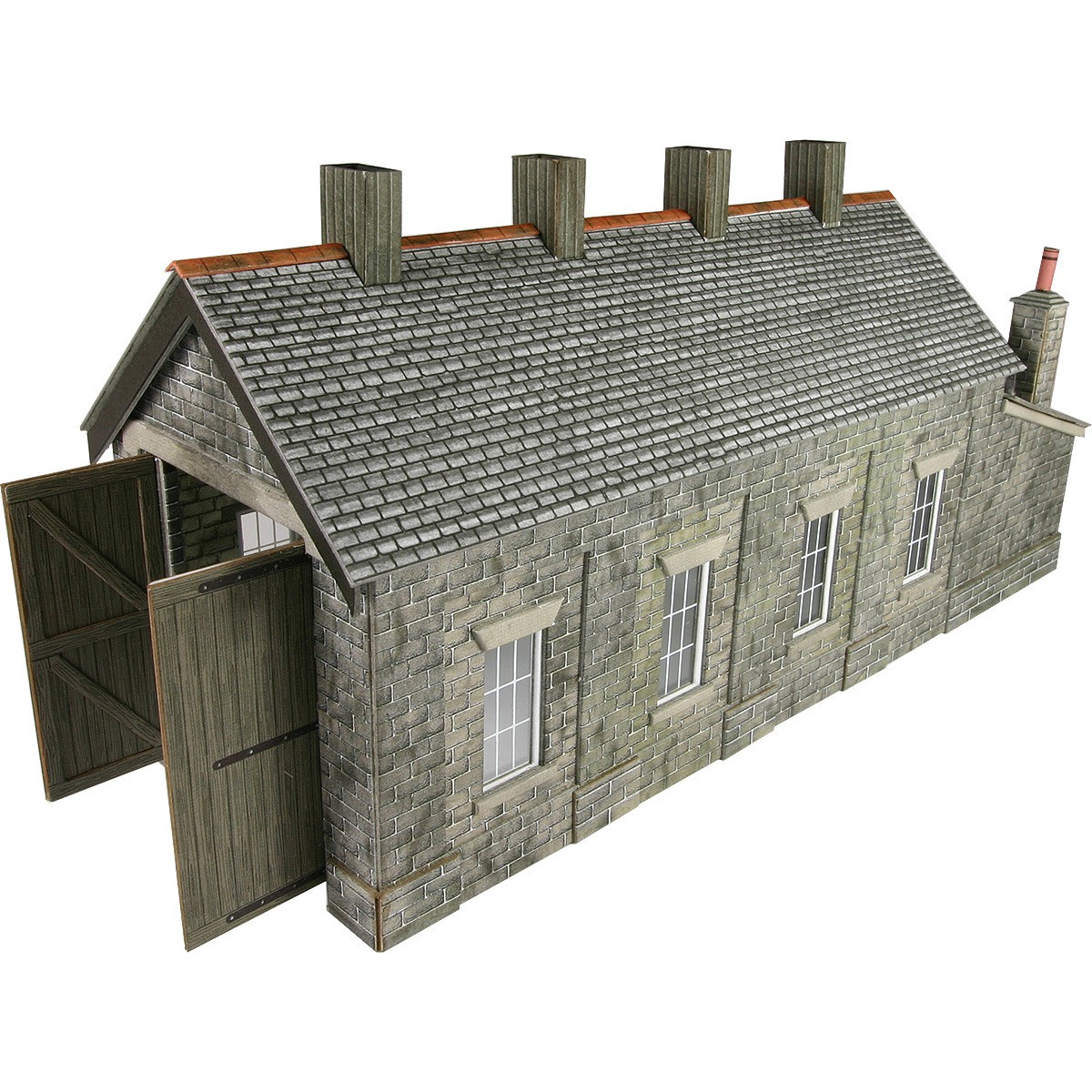 Metcalfe PO332 Model, Single-track stone locomotive shed - MET-PO332