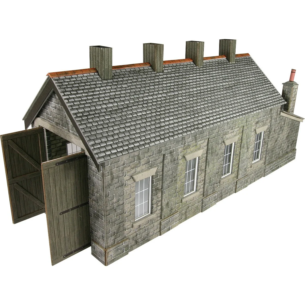 Metcalfe PO332 Model, Single-track stone locomotive shed