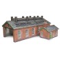 MET-PO313-Metcalfe PO313 Model Kit, Red Brick Double-Track Hangar