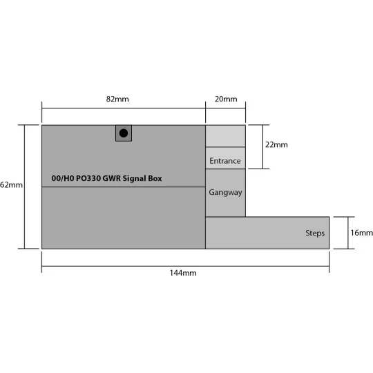 Metcalfe PO330 Maquette, Poste de signalisation G.W.R Metcalfe MET-PO330 - 3 MET-PO330-Metcalfe PO330 Maquette, Poste de signalisation G.W.R