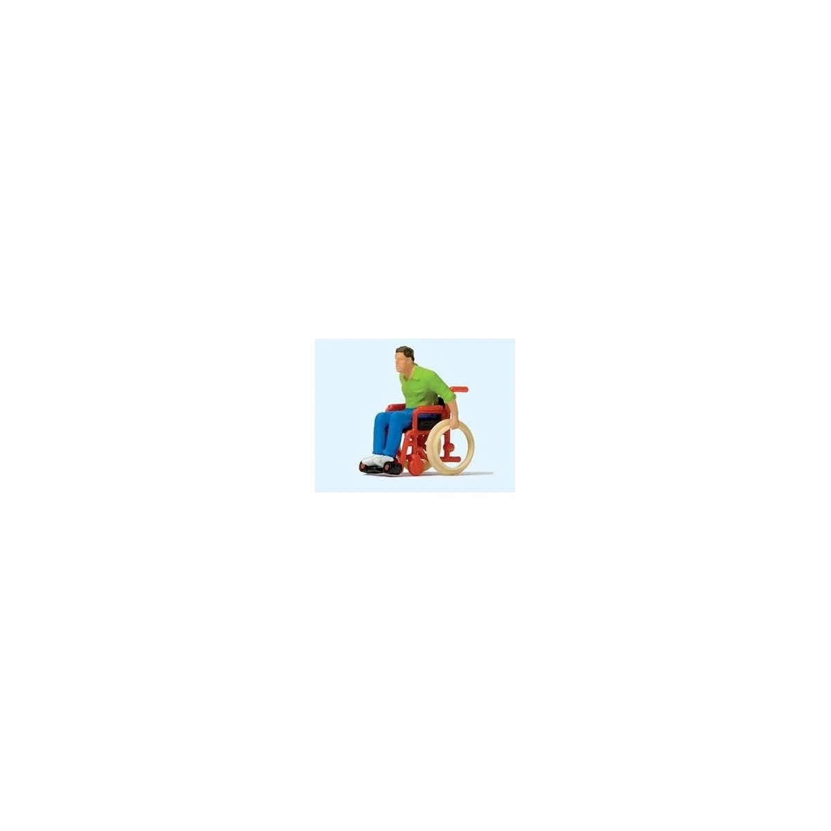 Preiser 28164 figures, man in wheelchair - Preiser - Preiser_28164 Preiser 28164 figures, man in wheelchair - Preiser - Preiser_28164