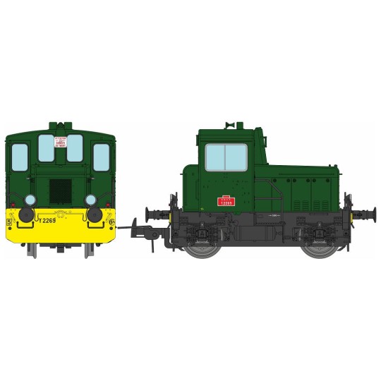 MB-223.S-Ree Modeles MB223S Y2269 Diesel Locomotive, Green 301, Yellow Crossbeams, Southeast Region, Digital Sound