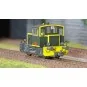 MB-224-Ree Modeles MB224 Locotracteur diesel Y2249, Vert 301, traverses et bandes jaunes, Est