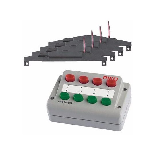Piko_55392-Piko 55392 Set: Control box and turnout motors
