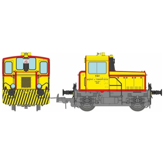 Ree Modeles MB226 Y2200 LOCMA 0030 Diesel Locomotive, Yellow with R... MB-226-Ree Modeles MB226 Y2200 LOCMA 0030 Diesel Locomotive, Yellow with Red Stripes, Thionville