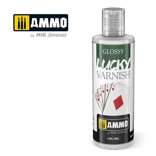 Peinture acrylique VERNIS BRILLANT LUCKY (60ml) Mig AMMO - MIG Jimenez A.MIG-2053 - 1 A.MIG-2053-Peinture acrylique VERNIS BRILLANT LUCKY (60ml) Mig - A.MIG-2053