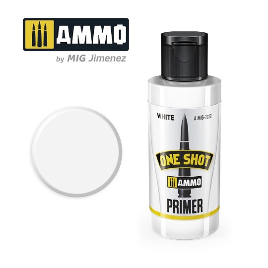 A.MIG-2022-Mig White ONE SHOT Primer Acrylic Paint (60ml)