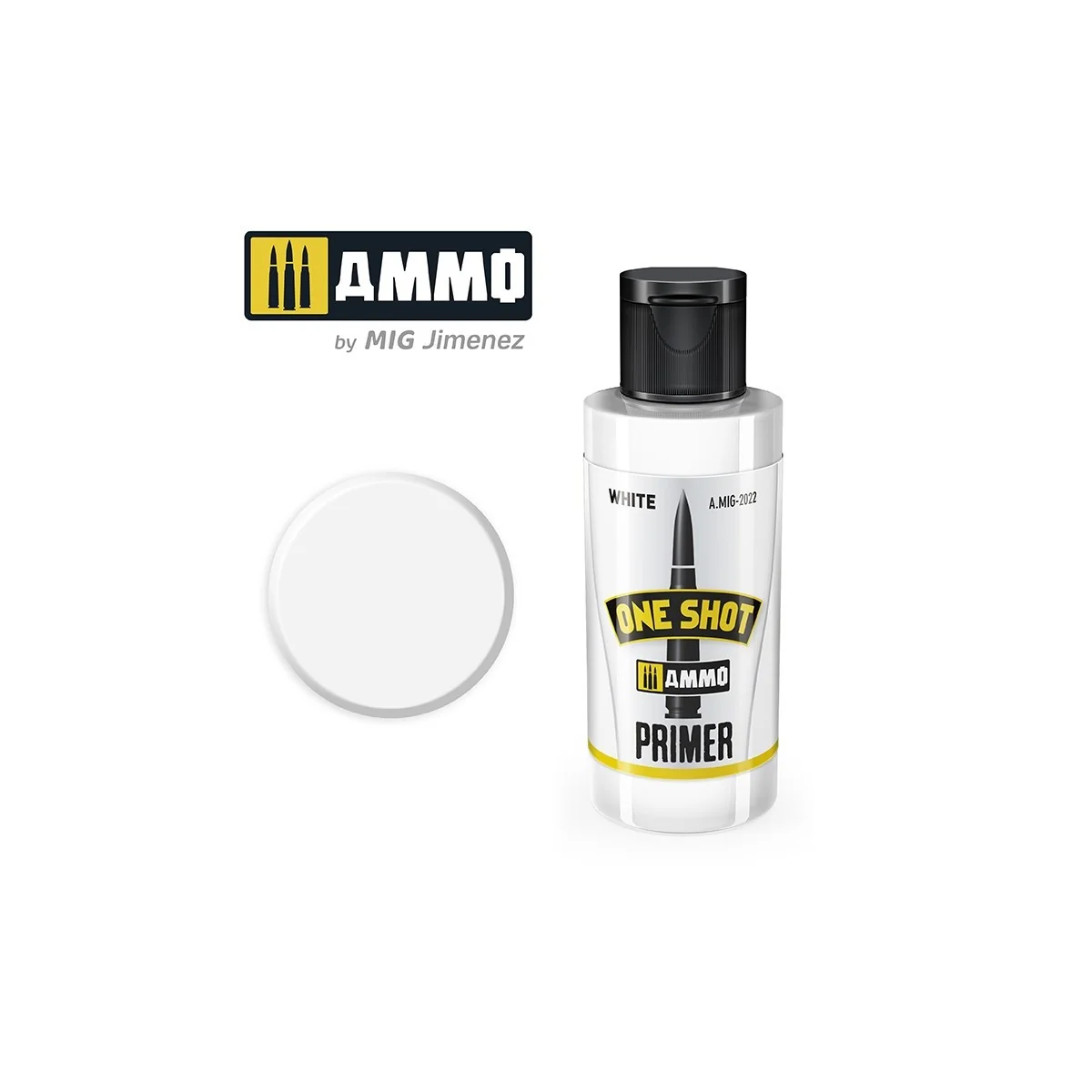 Mig White ONE SHOT Primer Acrylic Paint (60ml)