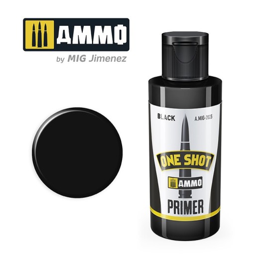 A.MIG-2023-Peinture acrylique PRIMER Noir ONE SHOT (60ml) Mig