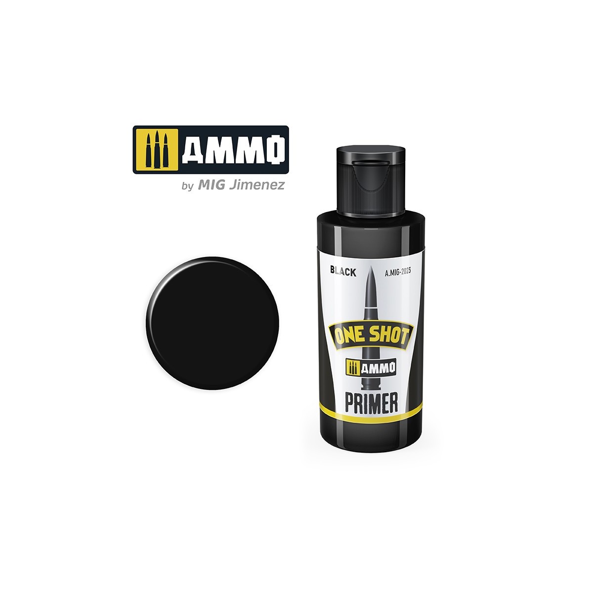 Mig Black ONE SHOT Acrylic Primer Paint (60ml)