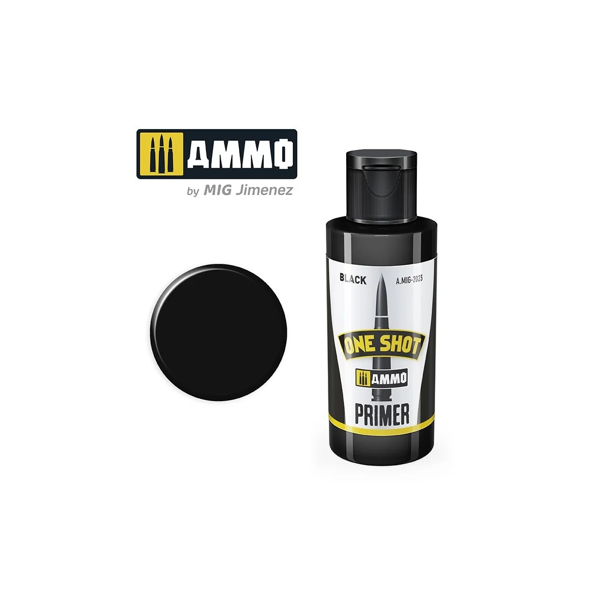 Mig Black ONE SHOT Acrylic Primer Paint (60ml) Mig Black ONE SHOT Acrylic Primer Paint (60ml)