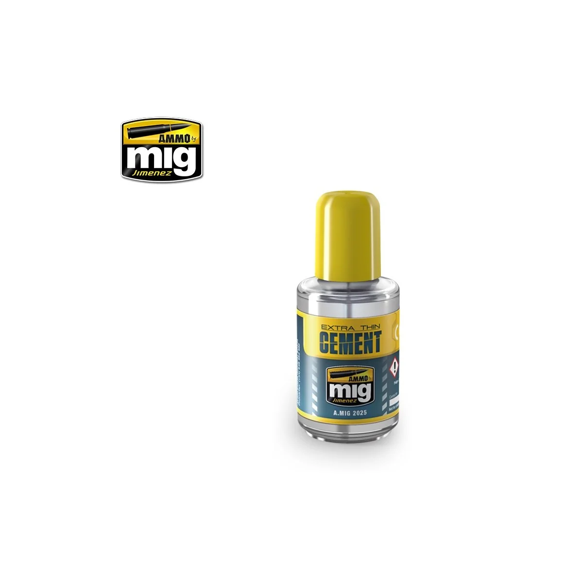 Colle Polyester Extra Fine Cement (30ml) Mig AMMO - MIG Jimenez A.MIG-2025 - 1 Colle Polyester Extra Fine Cement (30ml) Mig AMMO - MIG Jimenez A.MIG-2025 - 1