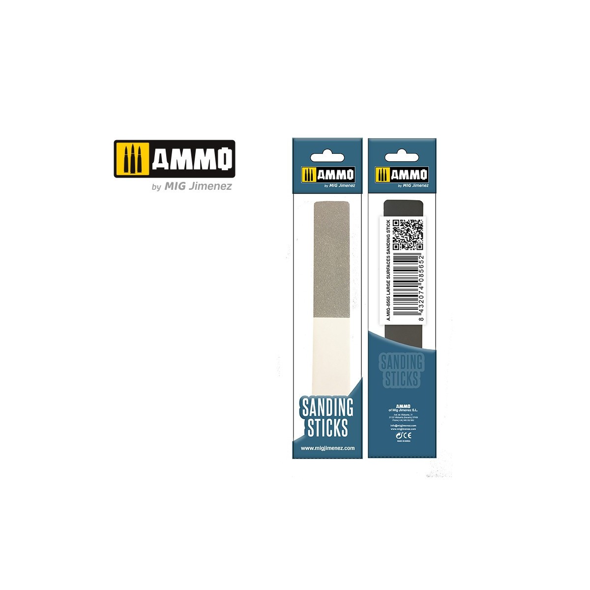 Stick, wide surface sanding file Mig