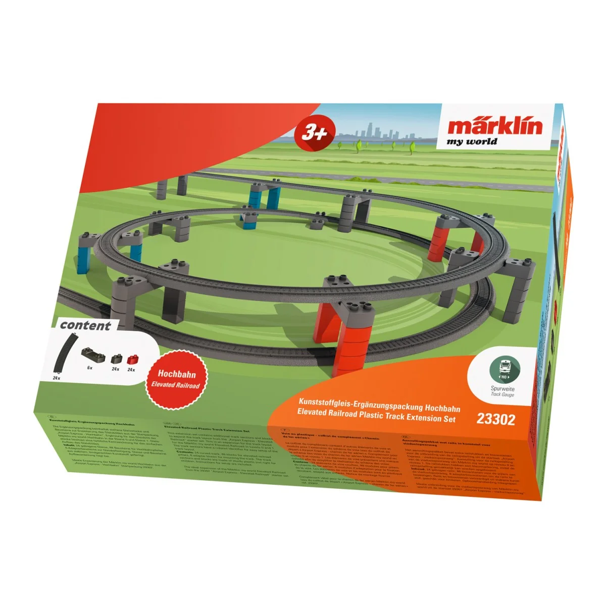 Marklin 23302 Extension track set for plastic track, Overhead Railw...