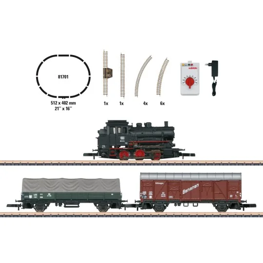 Marklin 81701 Coffret de départ Train marchandises à vapeur BR 89, échelle Z Marklin Marklin_81701 - 1 Marklin_81701-Marklin 81701 Coffret de départ Train marchandises à vapeur BR 89, échelle Z