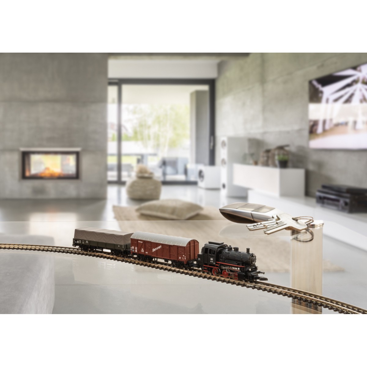 Marklin 81701 Starter Set BR 89 Steam Freight Train, Z Scale - Mark...