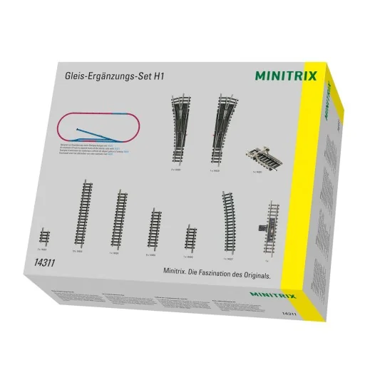 Trix_14311-MiniTrix 14311 Coffret de voies complémentaire H1