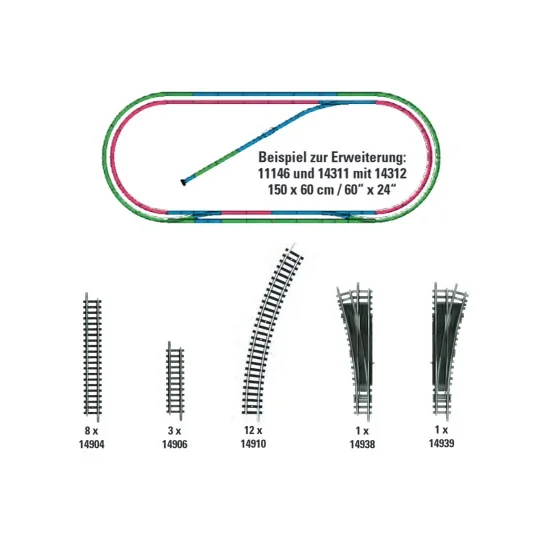 MiniTrix 14312 H2 Additional Track Set Trix_14312-MiniTrix 14312 H2 Additional Track Set