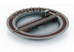 Trix 66570 Motorized turntable with 8 outlets, for N gauge track