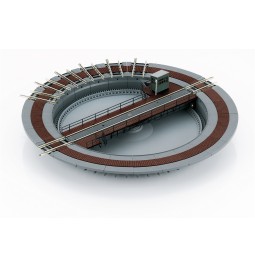 Trix 66570 Motorized turntable with 8 outlets, for N gauge track