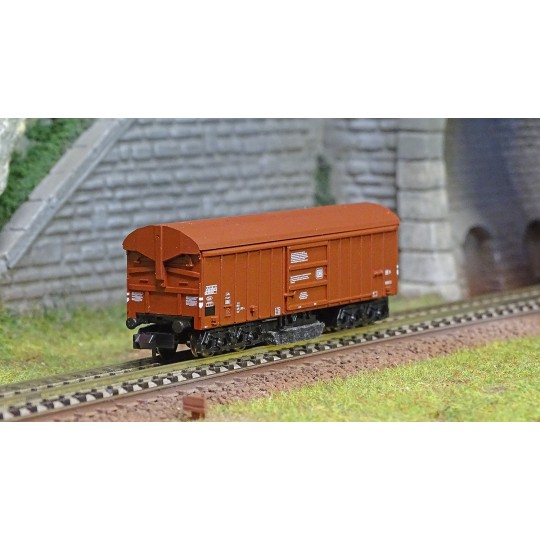 Trix_15500-MiniTrix 15500 Wagons nettoyeur de voies, couvert, DB, échelle N