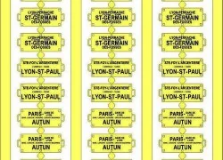 Ree Modeles XB 052 Route Plates for Passenger Cars, Southeast - Ree...