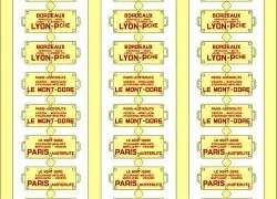 Ree Modeles XB 049 Route Plates for Passenger Cars, Southwest - Ree...