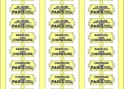 Ree Modeles XB 054 Route Plates for Passenger Cars, West - Ree Mode...