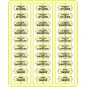Ree Modeles XB 054 Route Plates for Passenger Cars, West - Ree Mode... XB-054-Ree Modeles XB 054 Route signs for passenger cars, West, blue lettering - XB-054