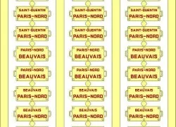 Ree Modeles XB 048 Route Plates for Passenger Cars, North - Ree Mod...