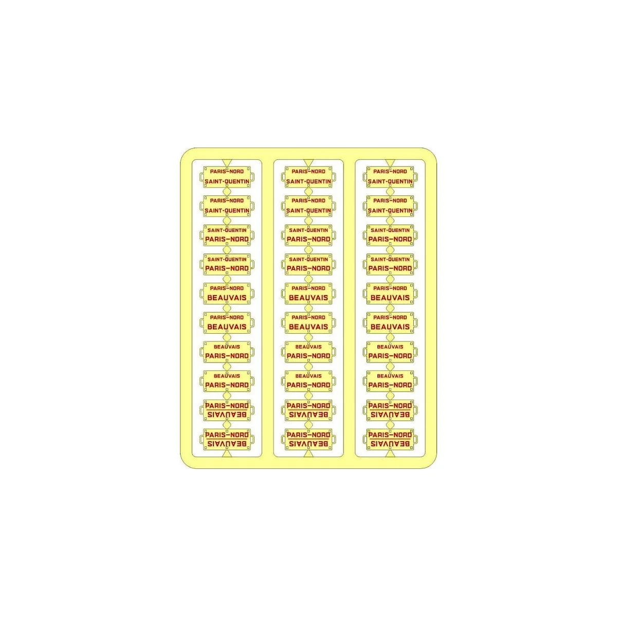 Ree Modeles XB 048 Route Plates for Passenger Cars, North - Ree Mod... Ree Modeles XB 048 Route Plates for Passenger Cars, North - Ree Mod...