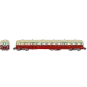 R37_HO41250-R37 HO41250 Remorque d'autorail ZR 27113, 2ème classe, SNCF, rouge et crème, ep. III