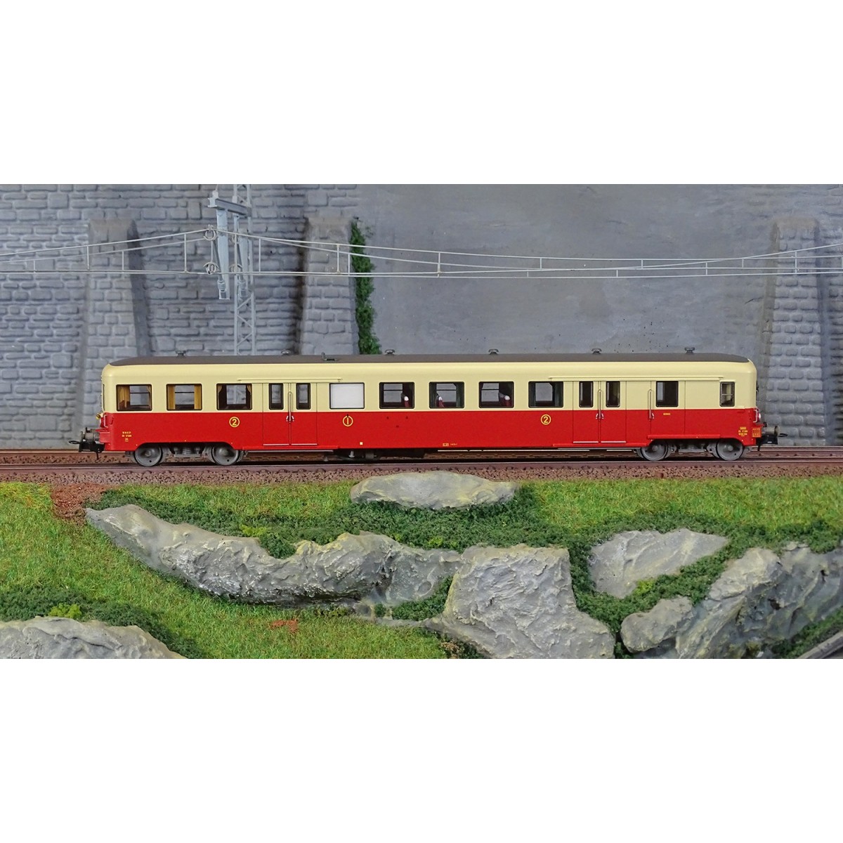 R37 HO41252 ZS 17206 railcar trailer, pilot trailer, 1st/2nd class,...