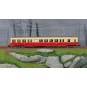 R37_HO41252-R37 HO41252 Remorque d'autorail ZS 17206, remorque pilote, 1ère /2ème classe, SNCF, rouge et crème, ep. III