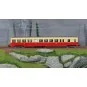 R37_HO41252-R37 HO41252 Remorque d'autorail ZS 17206, remorque pilote, 1ère /2ème classe, SNCF, rouge et crème, ep. III