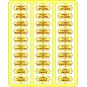 XB-046-Ree Modeles XB 046 Route Signs for Passenger Cars, West, Red Letters - XB-046