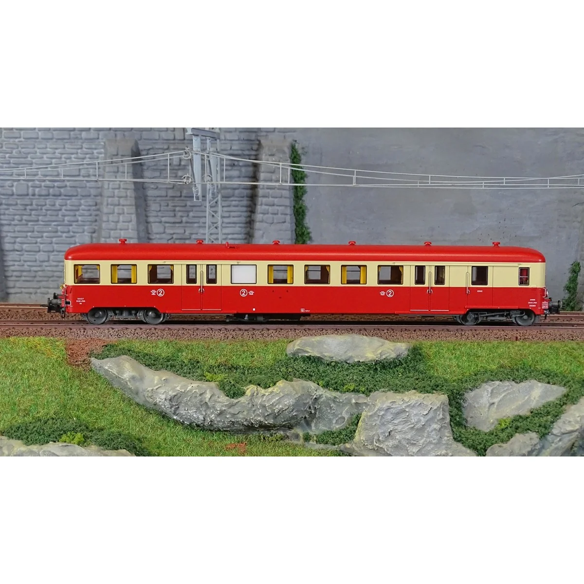 R37 HO41256 ZR BDX17108 railcar trailer, driving trailer, 2nd class... R37 HO41256 ZR BDX17108 railcar trailer, driving trailer, 2nd class...