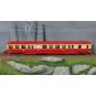 R37_HO41257-R37 HO41257 Remorque d'autorail ZR ABD X 17201, remorque pilote, 1ère/2ème classe, SNCF, rouge et crème, toit rouge, ep. IV